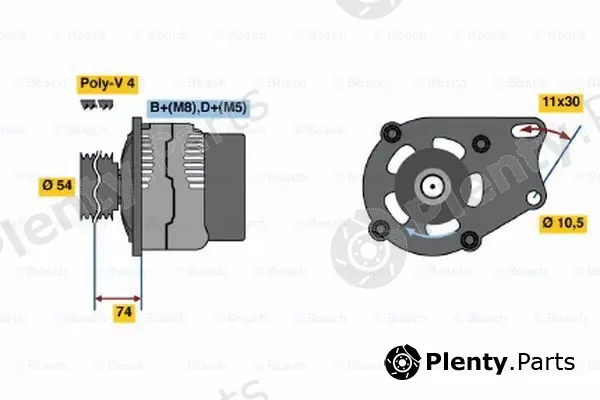 Bosch 0986048630 — Alternator