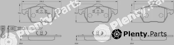 Bosch 0986BB0295 — Brake Pad Set, disc brake