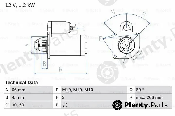 Bosch 0986013861 — Starter