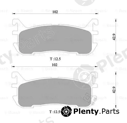 Bosch 0986505692 — Brake Pad Set, disc brake