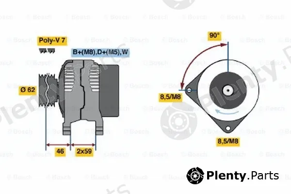 Bosch 0123510029 — Alternator