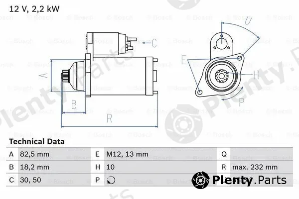 Bosch 0986020601 — Starter