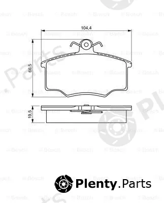 Bosch 0986495340 — Brake Pad Set, disc brake