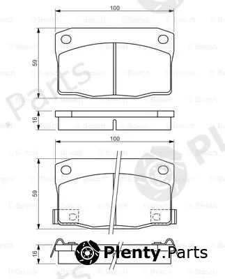 Bosch 0986494455 — Brake Pad Set, disc brake