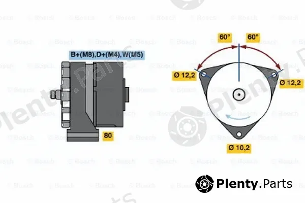 Bosch 0120468118 — Alternator