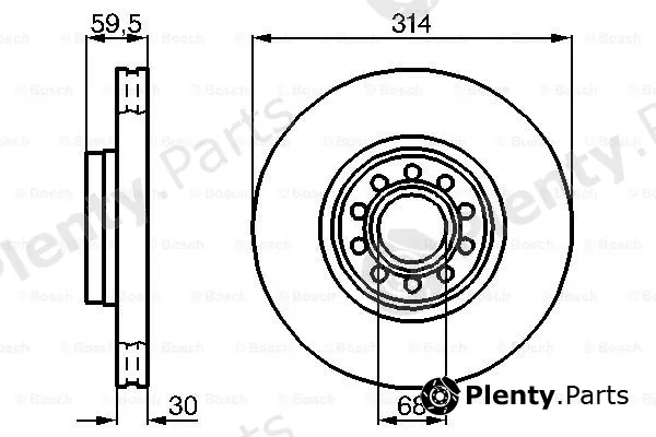 Bosch 0986478617 — Brake Disc