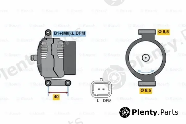 Bosch 0124325031 — Alternator