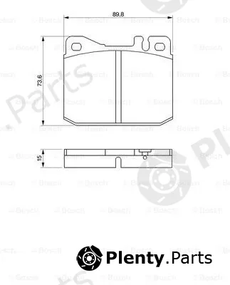 Bosch 0986463921 — Brake Pad Set, disc brake