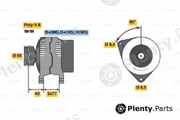 Bosch 0123310029 — Alternator
