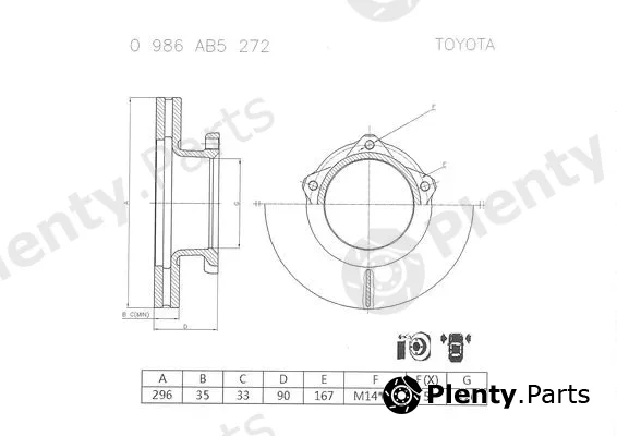 Bosch 0986AB5272 — Brake Disc