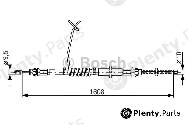 Bosch 1987477180 — Cable Pull, parking brake