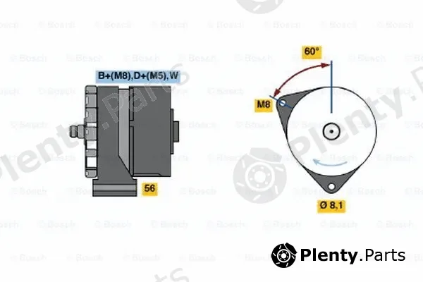 Bosch 0120469976 — Alternator
