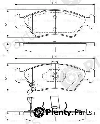 Bosch 0986495067 — Brake Pad Set, disc brake