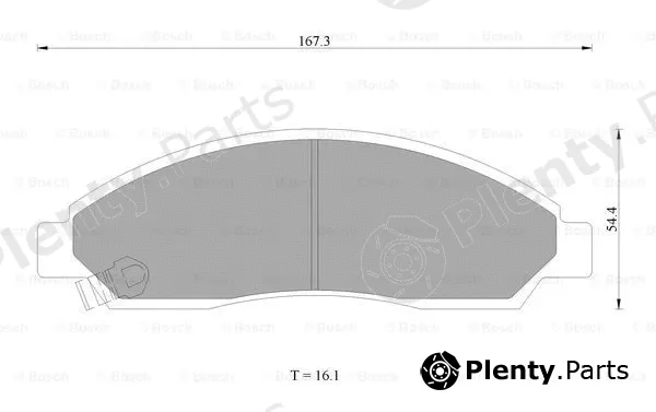 Bosch 0986AB1416 — Brake Pad Set, disc brake