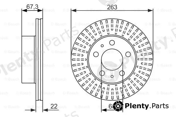 Bosch 0986479480 — Brake Disc
