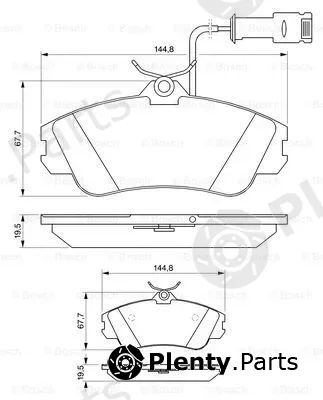 Bosch 0986461115 — Brake Pad Set, disc brake