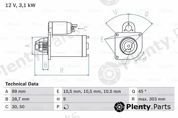 Bosch 0986016550 — Starter