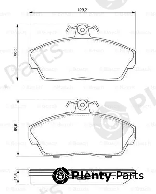 Bosch 0986424566 — Brake Pad Set, disc brake