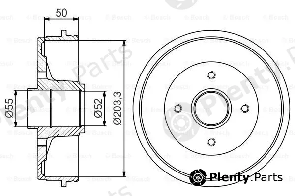 Bosch 0986477171 — Brake Drum