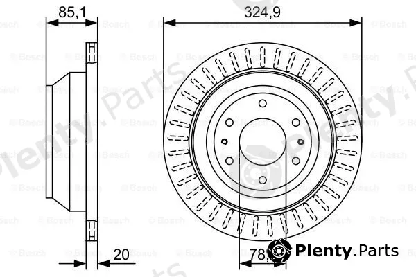 Bosch 0986479W24 — Brake Disc
