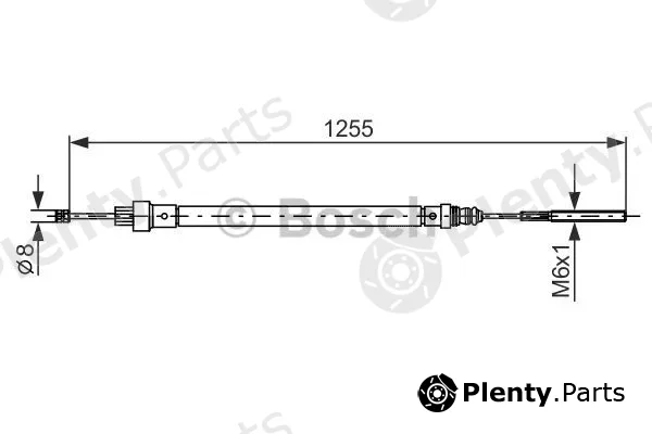 Bosch 1987477525 — Cable Pull, parking brake