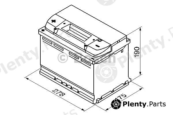 Bosch 0092S40090 — Starter Battery S4