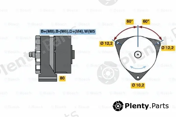 Bosch 0120469019 — Alternator