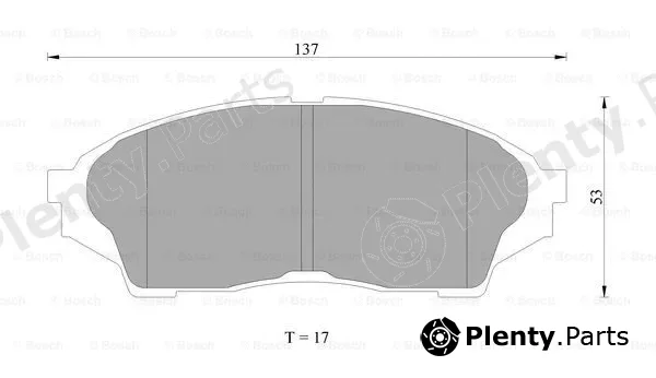 Bosch 0986AB2283 — Brake Pad Set, disc brake