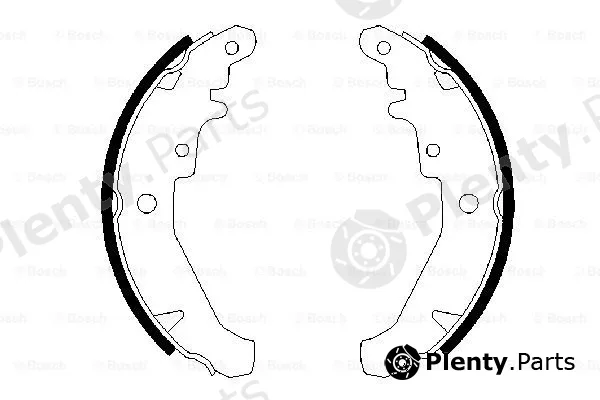 Bosch 0986487630 — Brake Shoe Set