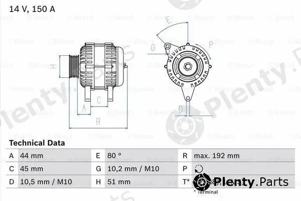 Bosch 0986046511 — Alternator