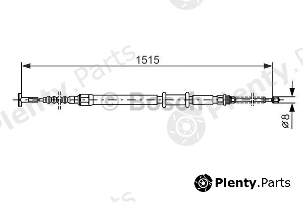 Bosch 1987477550 — Cable Pull, parking brake