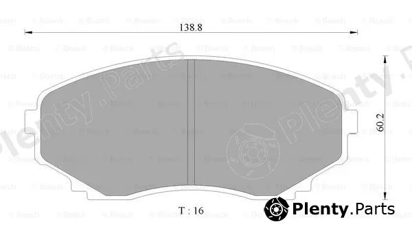 Bosch 0986AB2350 — Brake Pad Set, disc brake