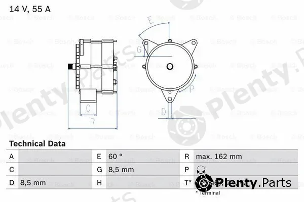 Bosch 0986031270 — Alternator