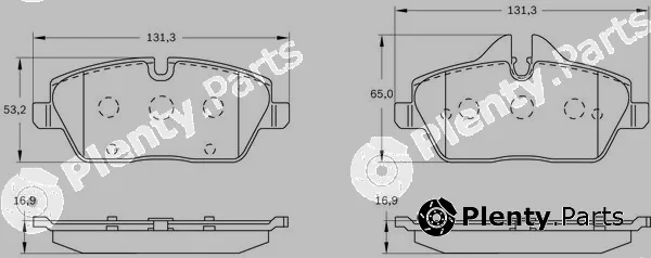 Bosch 0986BB0989 — Brake Pad Set, disc brake