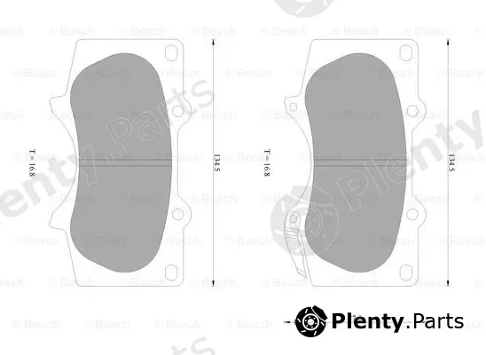 Bosch 0986AB0261 — Brake Pad Set, disc brake