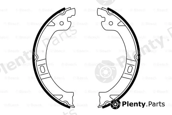Bosch 0986487919 — Brake Shoe Set, parking brake