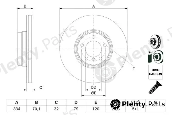 Bosch 0986478623 — Brake Disc