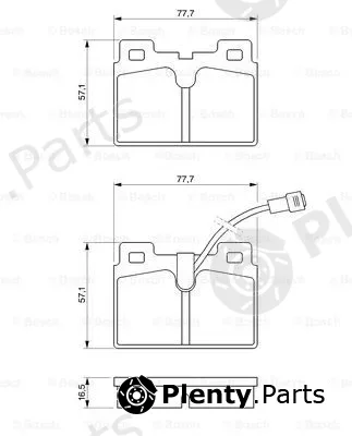 Bosch 0986468451 — Brake Pad Set, disc brake