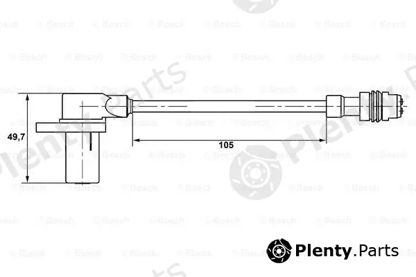 Bosch 0265006344 — Sensor, wheel speed