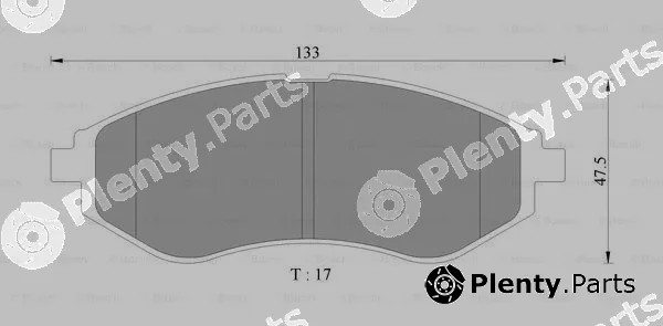 Bosch 0986AB9104 — Brake Pad Set, disc brake