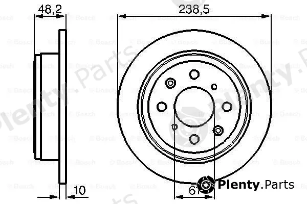 Bosch 0986478350 — Brake Disc