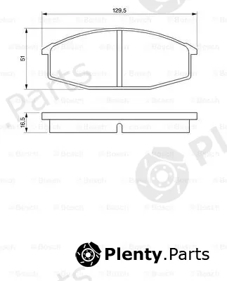 Bosch 0986424192 — Brake Pad Set, disc brake
