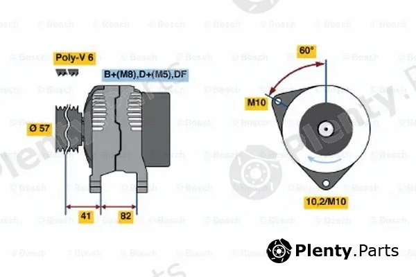 Bosch 0123520019 — Alternator