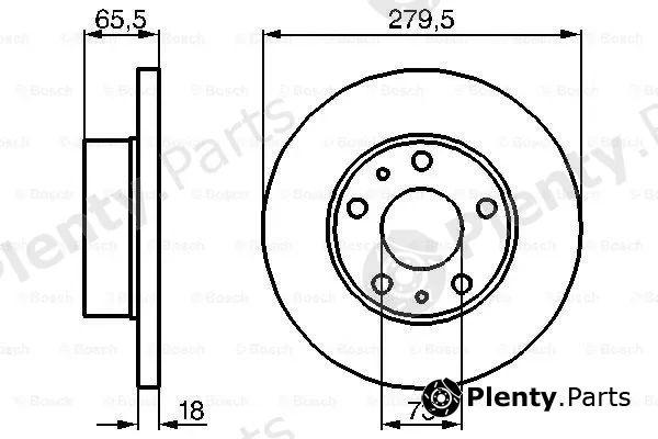 Bosch 0986478843 — Brake Disc