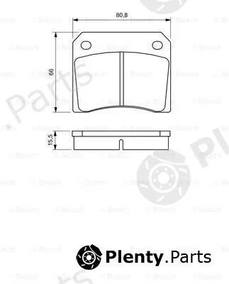 Bosch 0986424685 — Brake Pad Set, disc brake