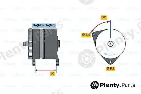 Bosch 0120468013 — Alternator