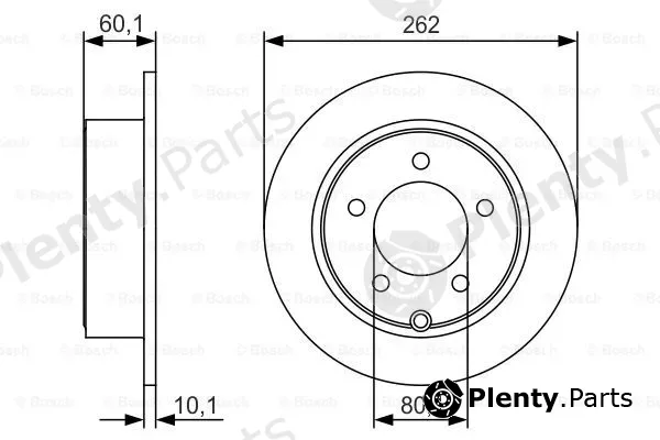 Bosch 0986479R05 — Brake Disc