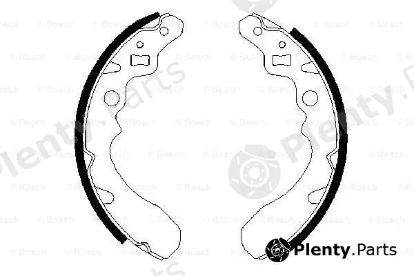 Bosch 0986487504 — Brake Shoe Set