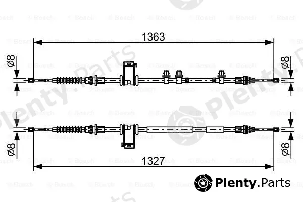 Bosch 1987482453 — Cable Pull, parking brake