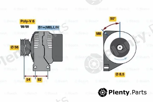 Bosch 0124525061 — Alternator